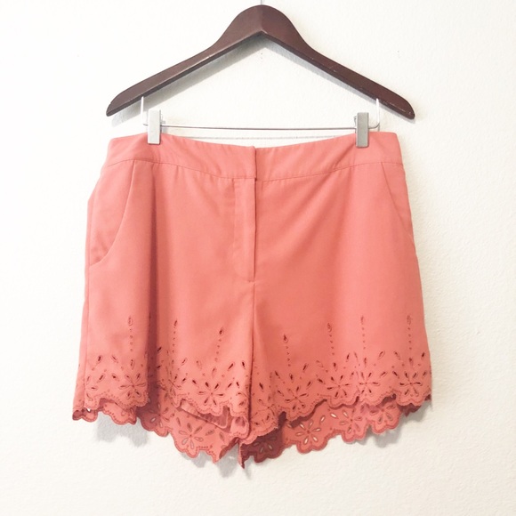 Topshop Pants - Topshop Scallop Hem Shorts